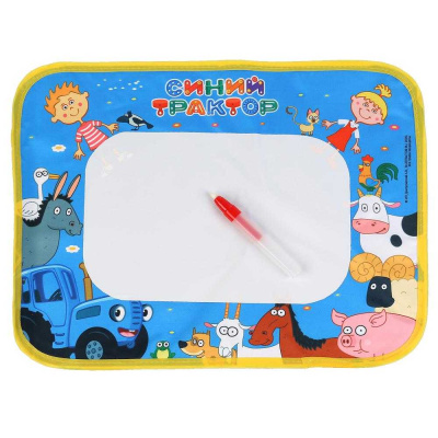 Коврик для рисования водой Синий трактор Умка 1706K410-R4 01